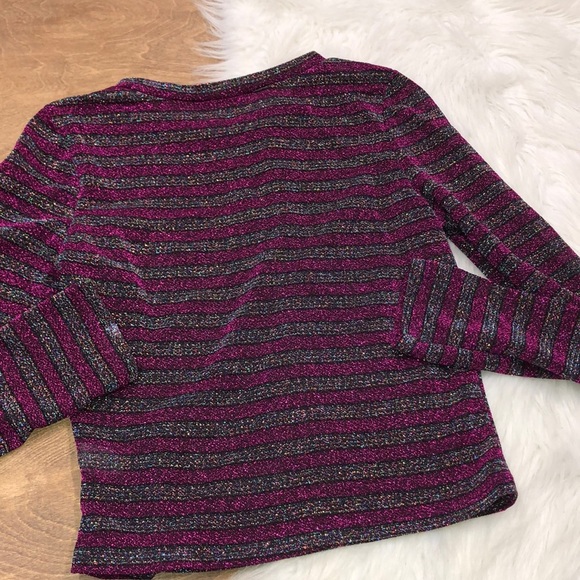 Twinkle size large juniors striped sparkly top - Picture 7 of 7